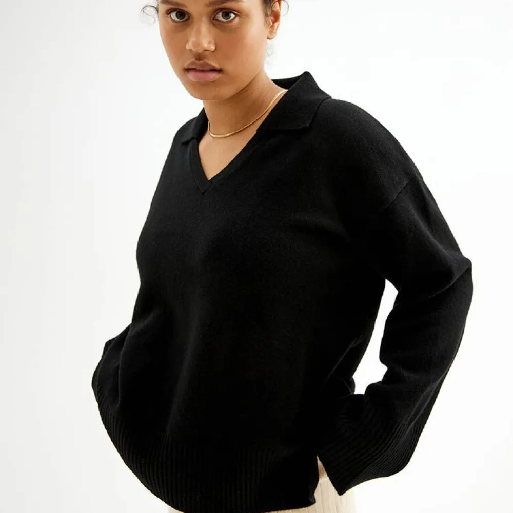 Pierre Robert Overdeler|Sommerull-Ullgenser Med Krage Black