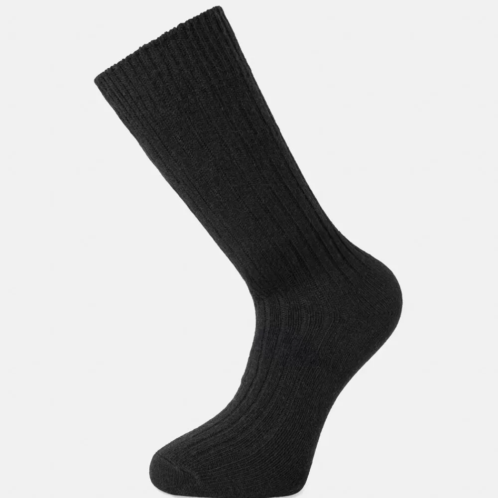 Pierre Robert Ullundertøy|Sokker-Ullsokk Nøstekjærlighet Black Rib