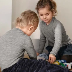 Pierre Robert Overdeler|Ullundertøy-Ulltrøye Barn Light Grey Melange