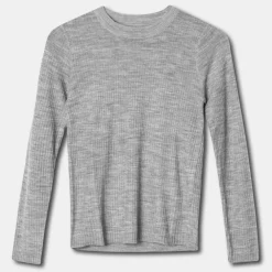 Pierre Robert Overdeler|Ullundertøy-Ulltrøye Barn Light Grey Melange