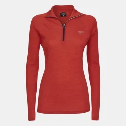 Pierre Robert Ullundertøy|Overdeler-Ulltrøye Dame OL Red Mel