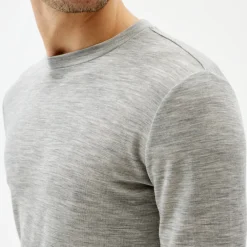 Pierre Robert Ullundertøy-Ulltrøye Herre Merinoull Grey Melange