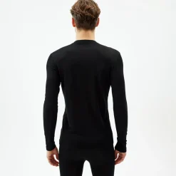 Pierre Robert Ullundertøy-Ulltrøye Herre Merinoull Jet Black