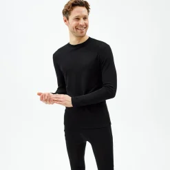 Pierre Robert Ullundertøy-Ulltrøye Herre Merinoull Jet Black