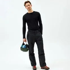 Pierre Robert Ullundertøy-Ulltrøye Herre Merinoull Jet Black