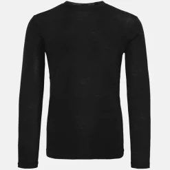 Pierre Robert Ullundertøy-Ulltrøye Herre Merinoull Jet Black