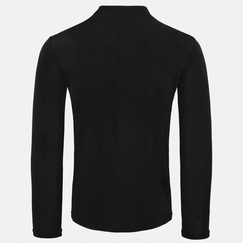 Pierre Robert Ullundertøy-Ulltrøye Herre Merinoull Jet Black