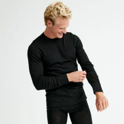 Pierre Robert Ullundertøy|Sport-Ulltrøye Herre Merinoull Black Mel