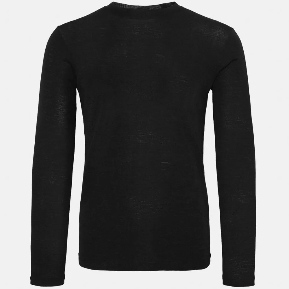 Pierre Robert Ullundertøy|Sport-Ulltrøye Herre Merinoull Black Mel