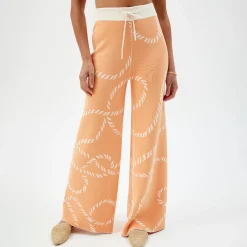 Pierre Robert Underdeler|Loungewear-Vendbar Bukse Apricot/Ecru
