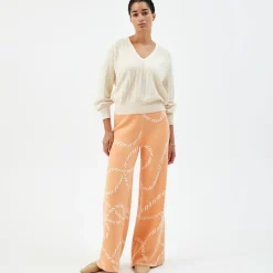 Pierre Robert Gensere|Loungewear-Vendbar Genser Med V-hals Ecru