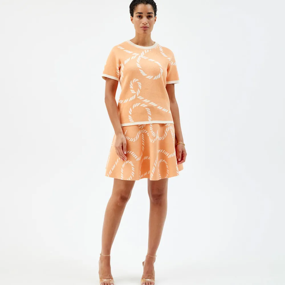 Pierre Robert Kjoler Og Skjørt|Loungewear-Vendbart Skjørt Apricot/Ecru