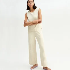 Pierre Robert Underdeler|Loungewear-Vid Bukse Ecru