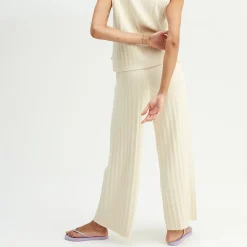 Pierre Robert Underdeler|Loungewear-Vid Bukse Ecru